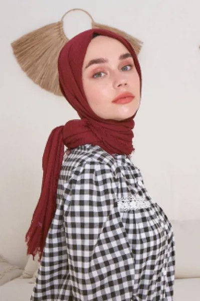 Палантин женский MADAME POLO 5266, бордовый (доставка из-за рубежа)