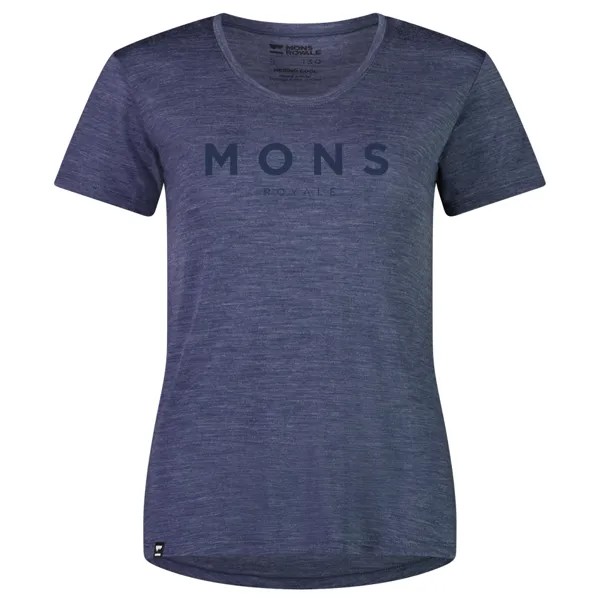 Рубашка из мериноса Mons Royale Women's Zephyr Merino Cool Tee, цвет Midnight