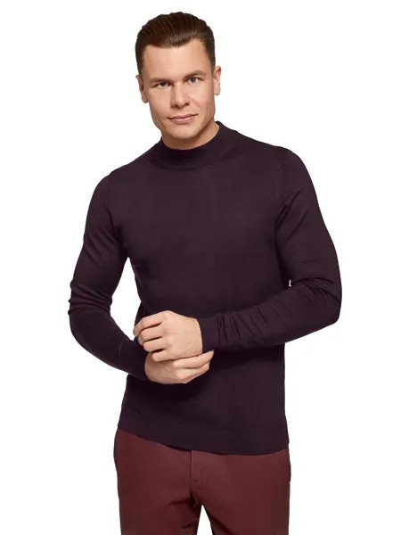 Джемпер мужской oodji 4B112020M фиолетовый S