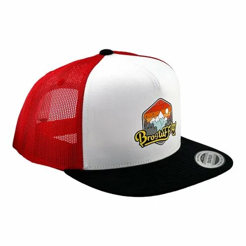 Кепка Bro Stuff BroStuff, размер one size, черный, белый, красный, желтый, оранжевый