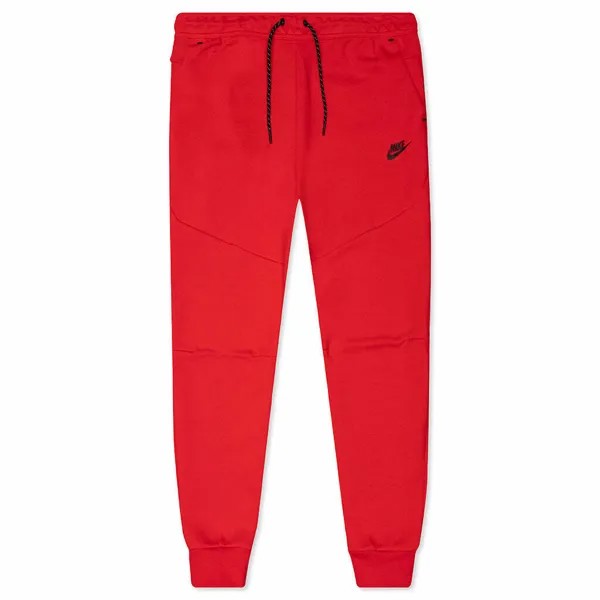 Брюки-джоггеры из флиса Nike Tech с манжетами для университета, красные, черные, CU4495-657, мужские, БОЛЬШИЕ