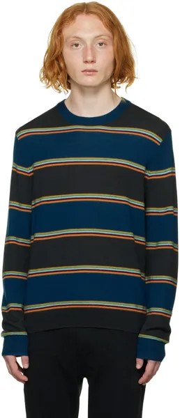 Темно-синий свитер в полоску Paul Smith