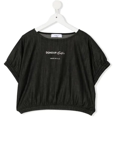 DONDUP KIDS блузка с логотипом