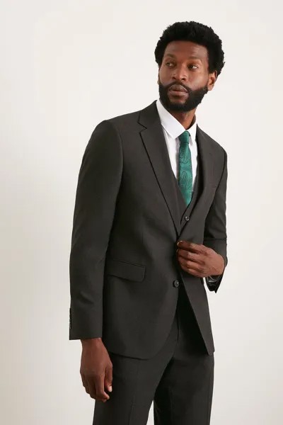 Темно-серый пиджак Slim Fit Essential Burton, серый