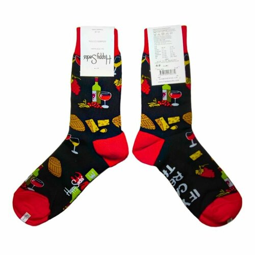 Носки Happy Socks, размер 41-46, красный