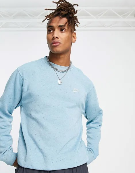 Синий свитшот Nike Club Fleece+