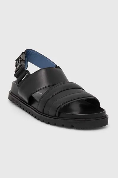 Кожаные сандалии Elevated Th Buckle Lth Sandal Tommy Hilfiger, черный