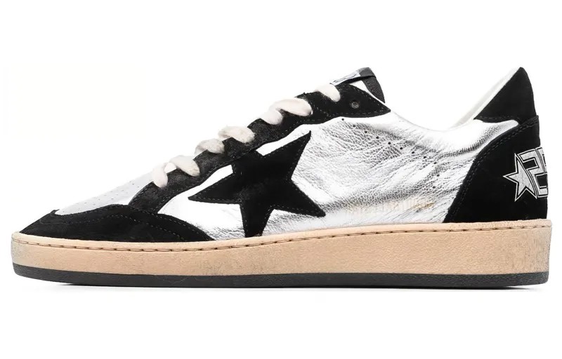 Кроссовки Golden Goose Super-Star Skateboarding Shoes Women's Low-top Black/White, черный/белый