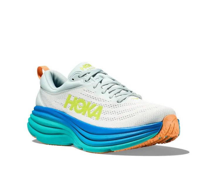Мужские кроссовки Bondi 8 цвета Ice Flow/bit Of Blue Hoka
