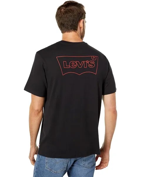 Футболка Levi's Premium Short Sleeve Relaxed Fit Tee, цвет Outline Caviar