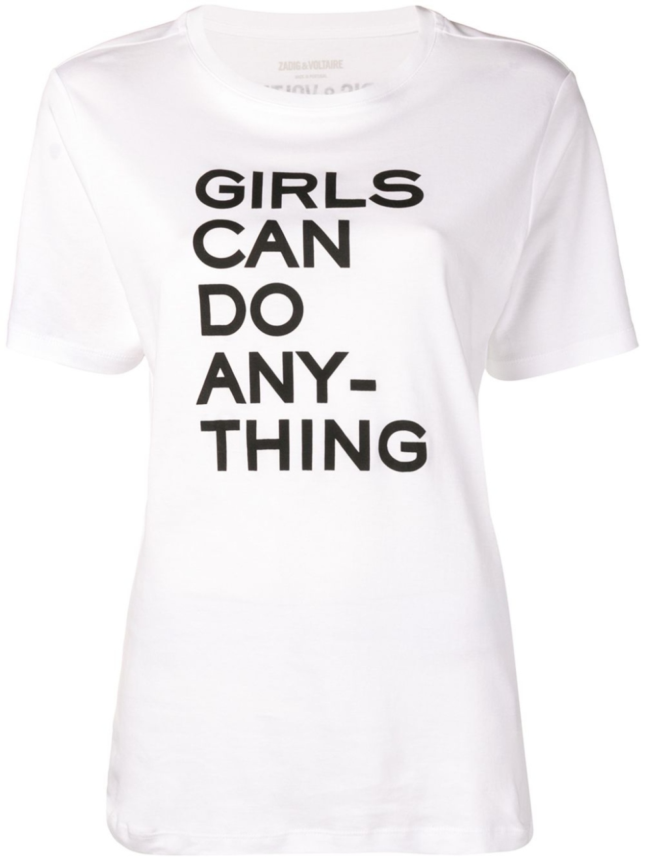 Zadig&Voltaire футболка 'Girls Can Do Anything', белый