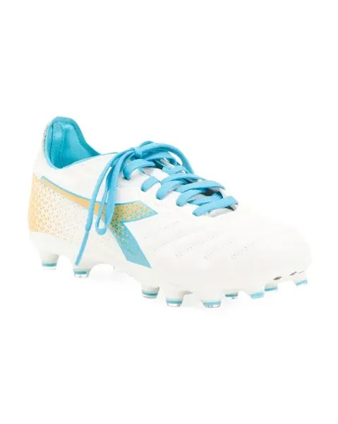 Футбольные бутсы Brasil Elite Diadora, белый/синий/золотой