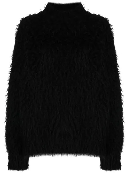 Jil Sander фактурный джемпер, черный