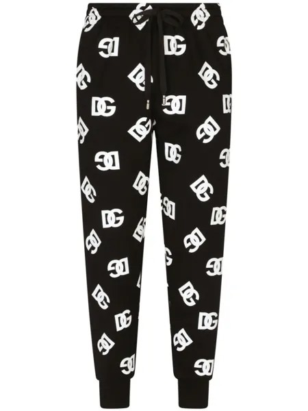 Dolce & Gabbana спортивные брюки с логотипом, черный