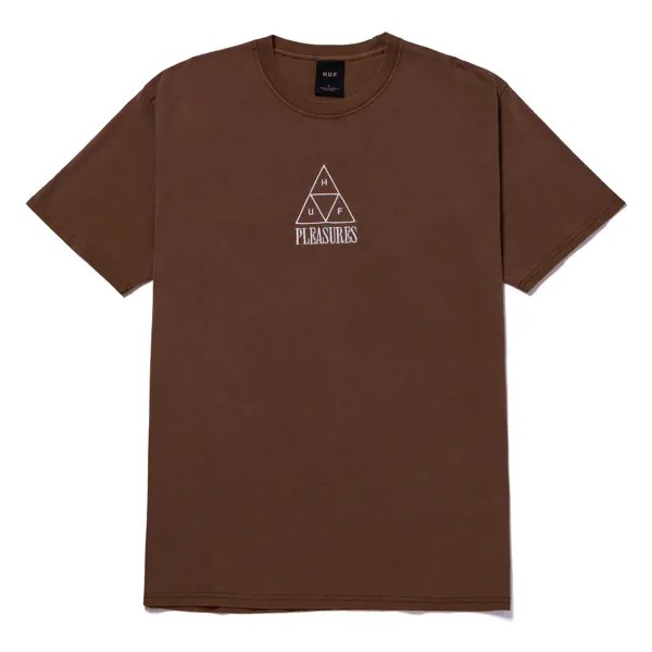 Футболка женская Huf TS01807-BROWN коричневая S