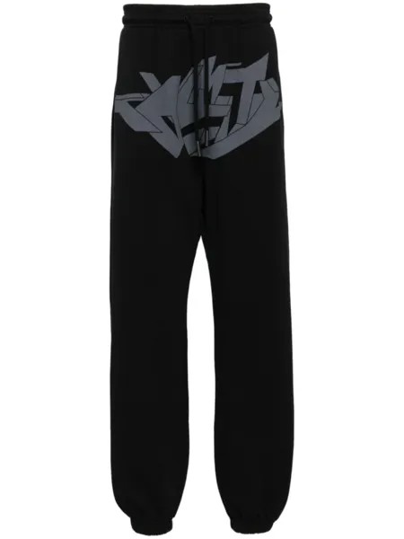 Marcelo Burlon County of Milan брюки с графичным принтом, черный