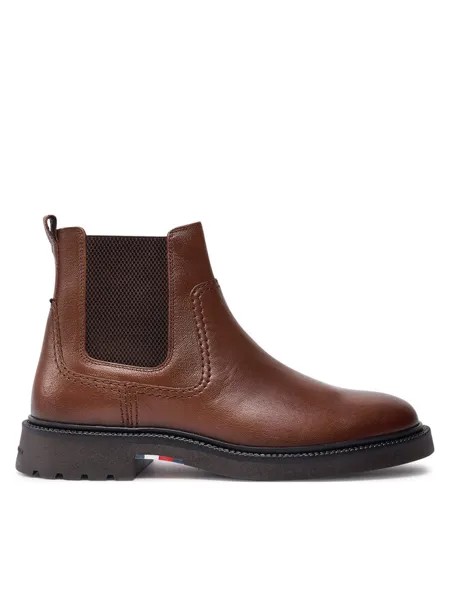 Ботинки Челси Tommy Hilfiger Chelsea Comfort Lwt Lth Chelsea FM0FM05184 Marrón, коричневый