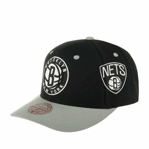 Бейсболка Mitchell & Ness, размер 0, черный/серый