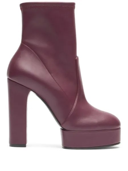 Casadei 120 мм кожаные сапоги, красный