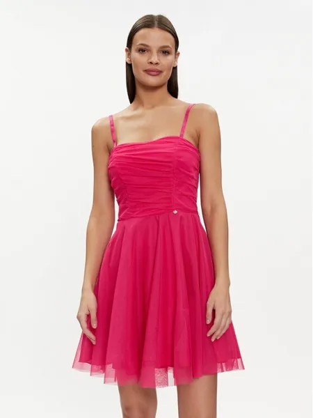 Коктейльное платье трапециевидного кроя Rinascimento, розовый