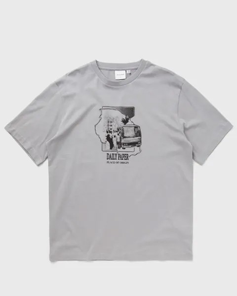 Футболка Daily Paper Place Of Origin Ss T-Shirt, цвет sleet grey