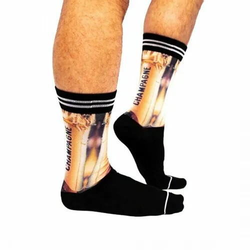 Носки Sock My Feet, размер 43-47, черный, золотой