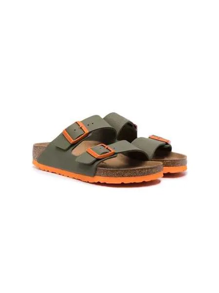 Birkenstock Kids двухцветные сандалии Arizona