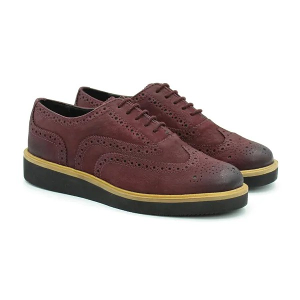 Полуботинки женские Clarks Baille Brogue 26161324 бордовые 40 EU