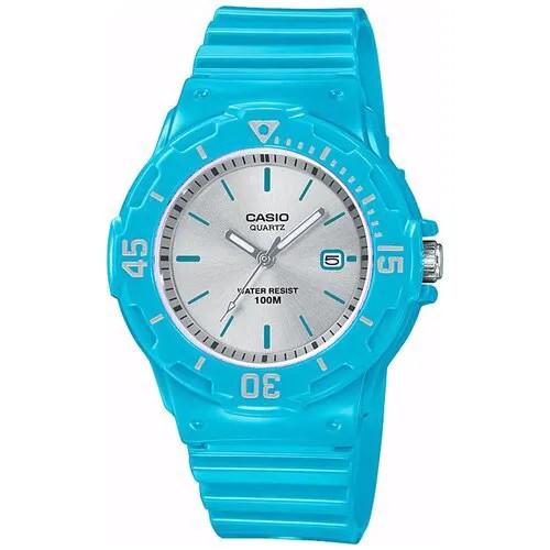 Наручные часы CASIO LRW-200H-2E3, серебряный, голубой