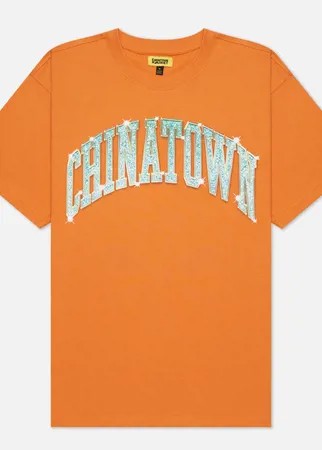 Мужская футболка Chinatown Market Bling Arc, цвет оранжевый, размер XL