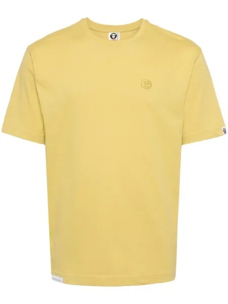 Футболка с вышитым логотипом AAPE BY *A BATHING APE, желтый