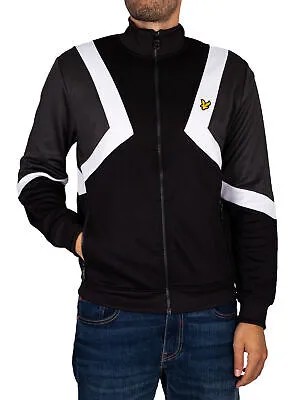 Мужская спортивная куртка в полоску Lyle - Scott, черная