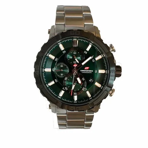 Наручные часы Chronoforce CF5350 GSSB GREEN, серебряный