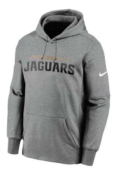 Толстовка Nike Fanatics Jacksonville Jaguars Prime с надписью Therma Nike, серый
