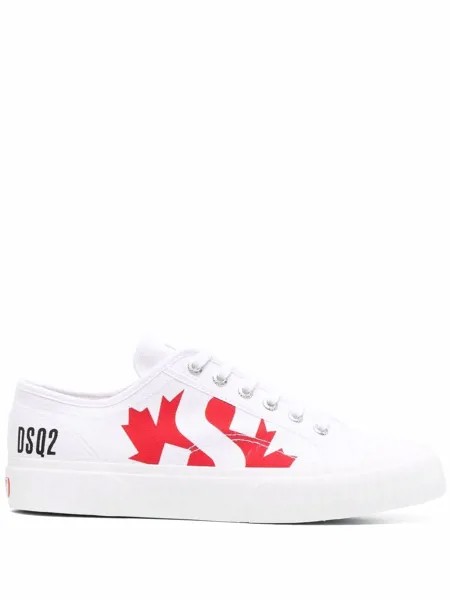 Dsquared2 кеды с принтом из коллаборации с Superga