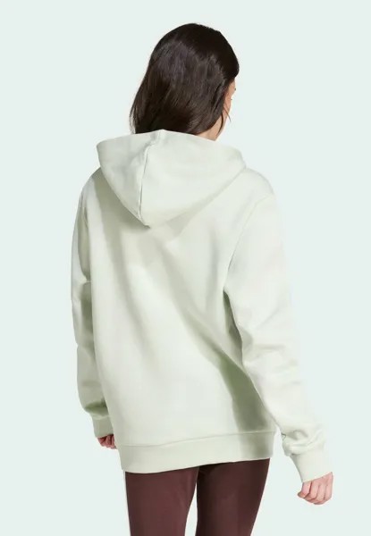 Свитер с капюшоном ESSENTIALS BOYFRIEND FLEECE adidas, зеленый