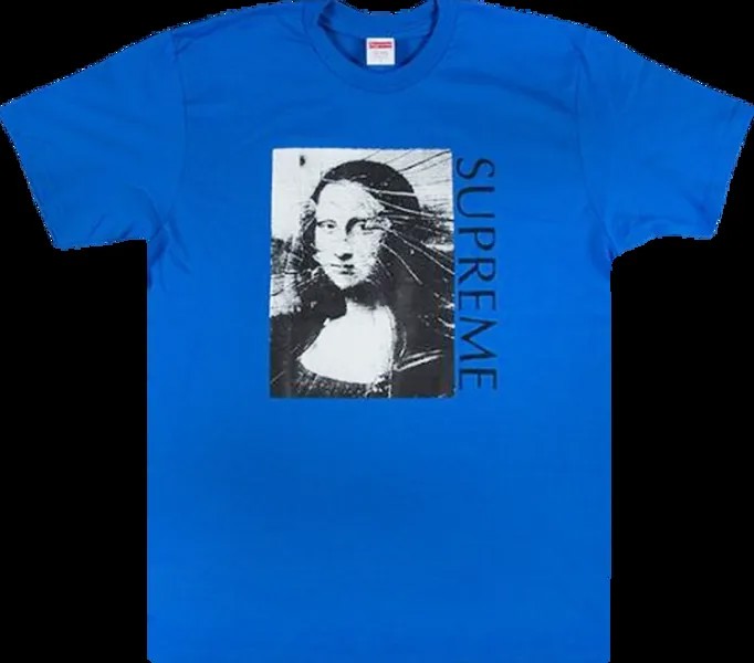 Футболка Supreme Mona Lisa T-Shirt 'Royal Blue', синий