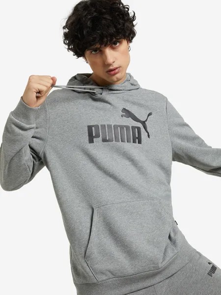 Худи мужская PUMA ESS Big Logo, Серый
