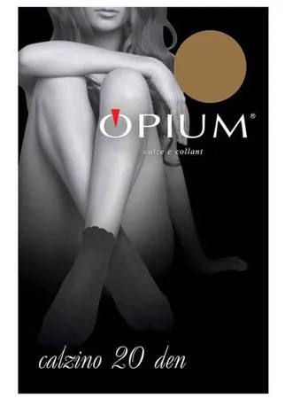 Капроновые носки Opium Calzino 20 den, размер one size, visone