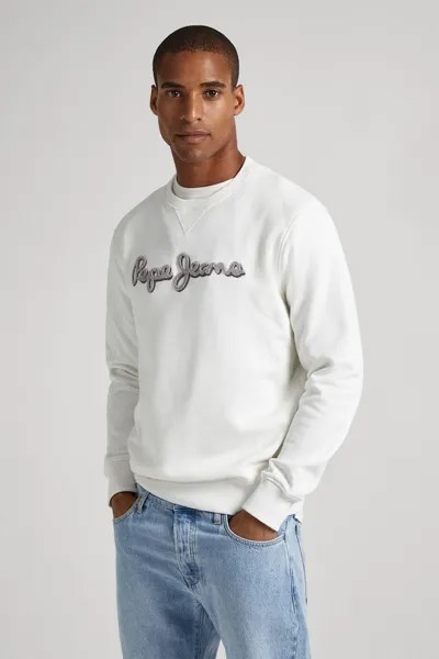 Толстовка с логотипом Pepe Jeans London, белый