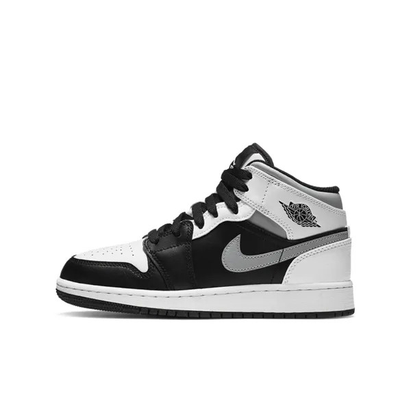 Кроссовки Nike Air Jordan 1 Mid White Shadow GS 554725-073