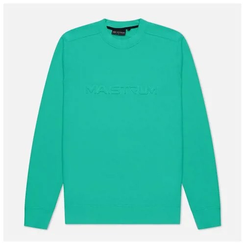 Мужская толстовка MA.Strum Embossed Logo Crew Neck зелёный, Размер XXXXL