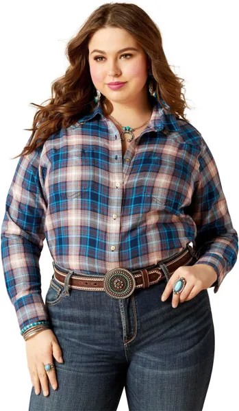 Джинсовая рубашка Real Billie Ariat, цвет Woodland Plaid