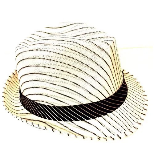 Шляпа федора , размер 56-58, бежевый, серый