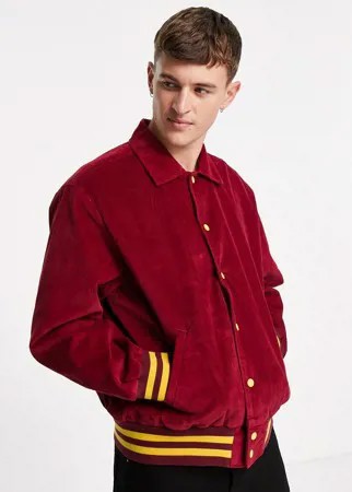 Вельветовая университетская куртка теплого красного цвета Levi's Skateboarding-Красный