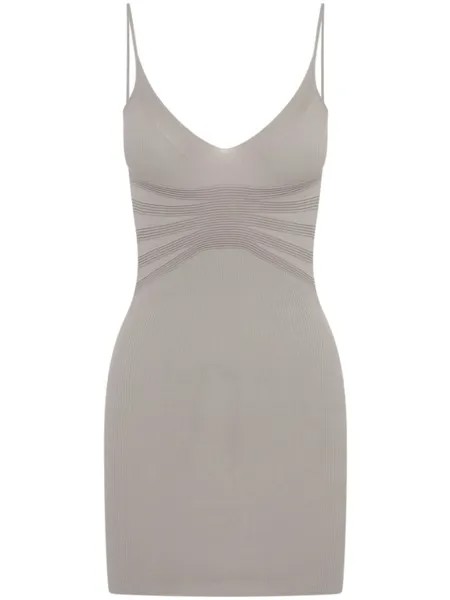 Платье мини Sculpt Rib Cami Dion Lee, серый