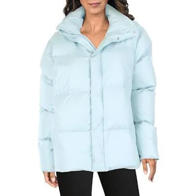 Женская стеганая куртка-пуховик Rains свободного кроя синего цвета для холодной погоды, M/L BHFO 6884