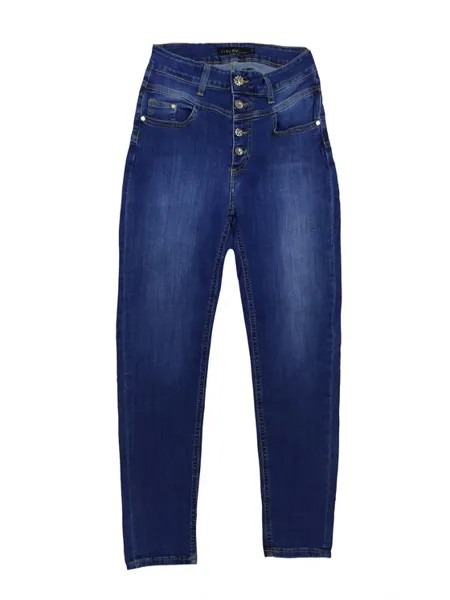 Брюки из ткани regular fit Cafènoir, синий