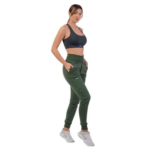 Брюки Nebbia Loose Fit Feeling Good 409 Tracksuit, зеленый