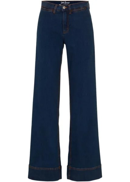 Комфортные эластичные джинсы широкого кроя John Baner Jeanswear, синий